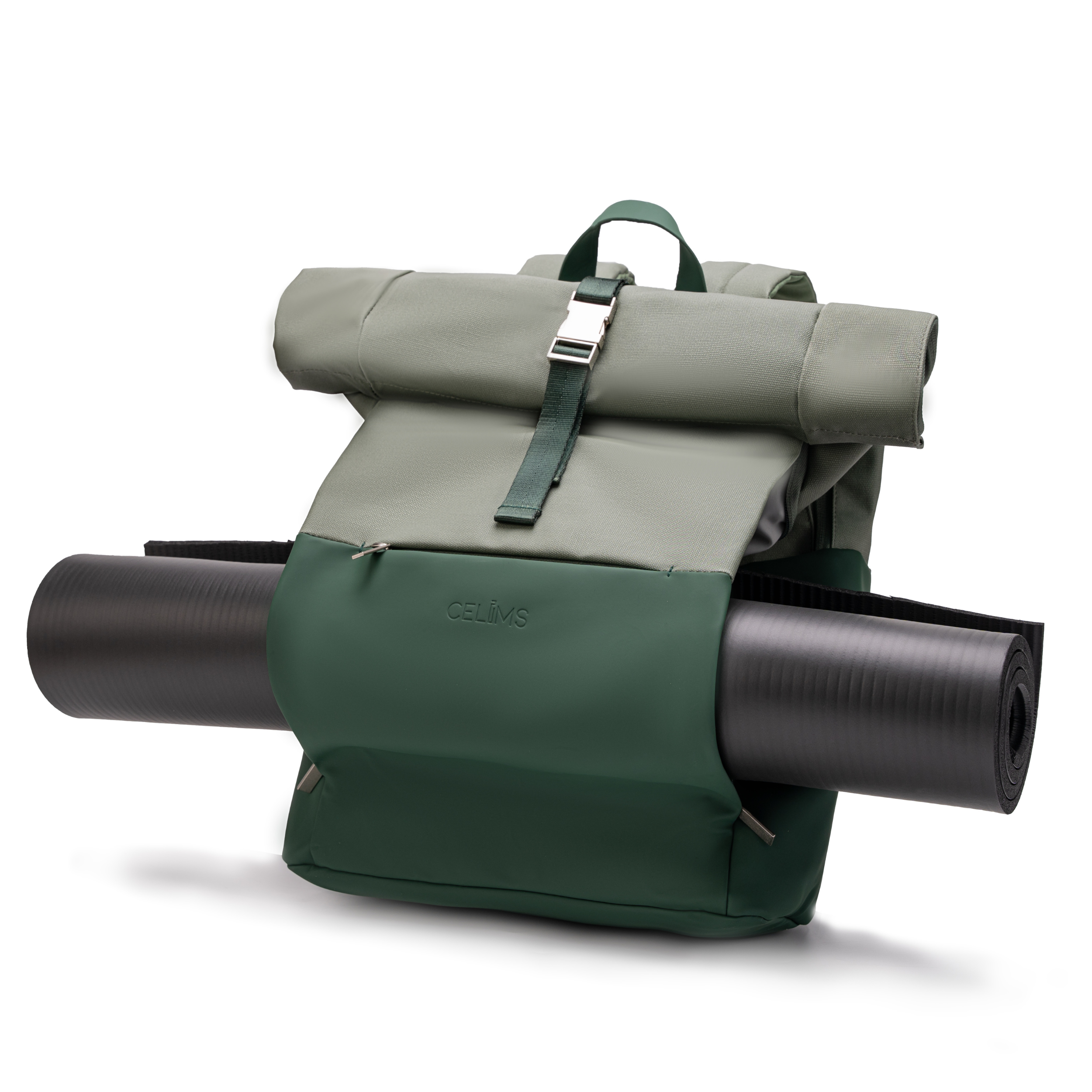 Sac à dos Roll-Top CELIMS - Bagage à Main 40x30x20cm - Imperméable & Ultra-Résitant - Rose