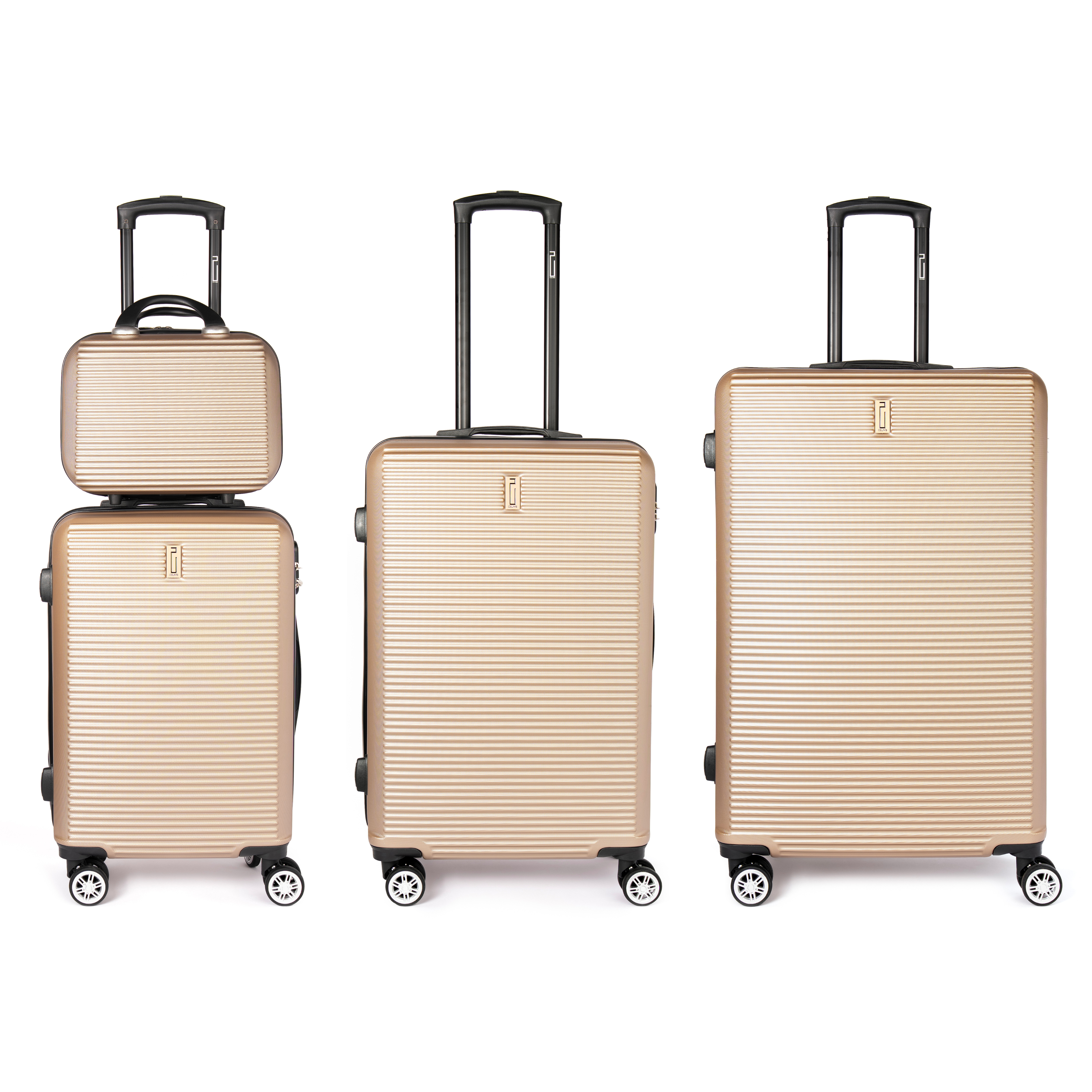 Set valises Week-End 4 pièces (cabine, moyenne, grande + vanity)