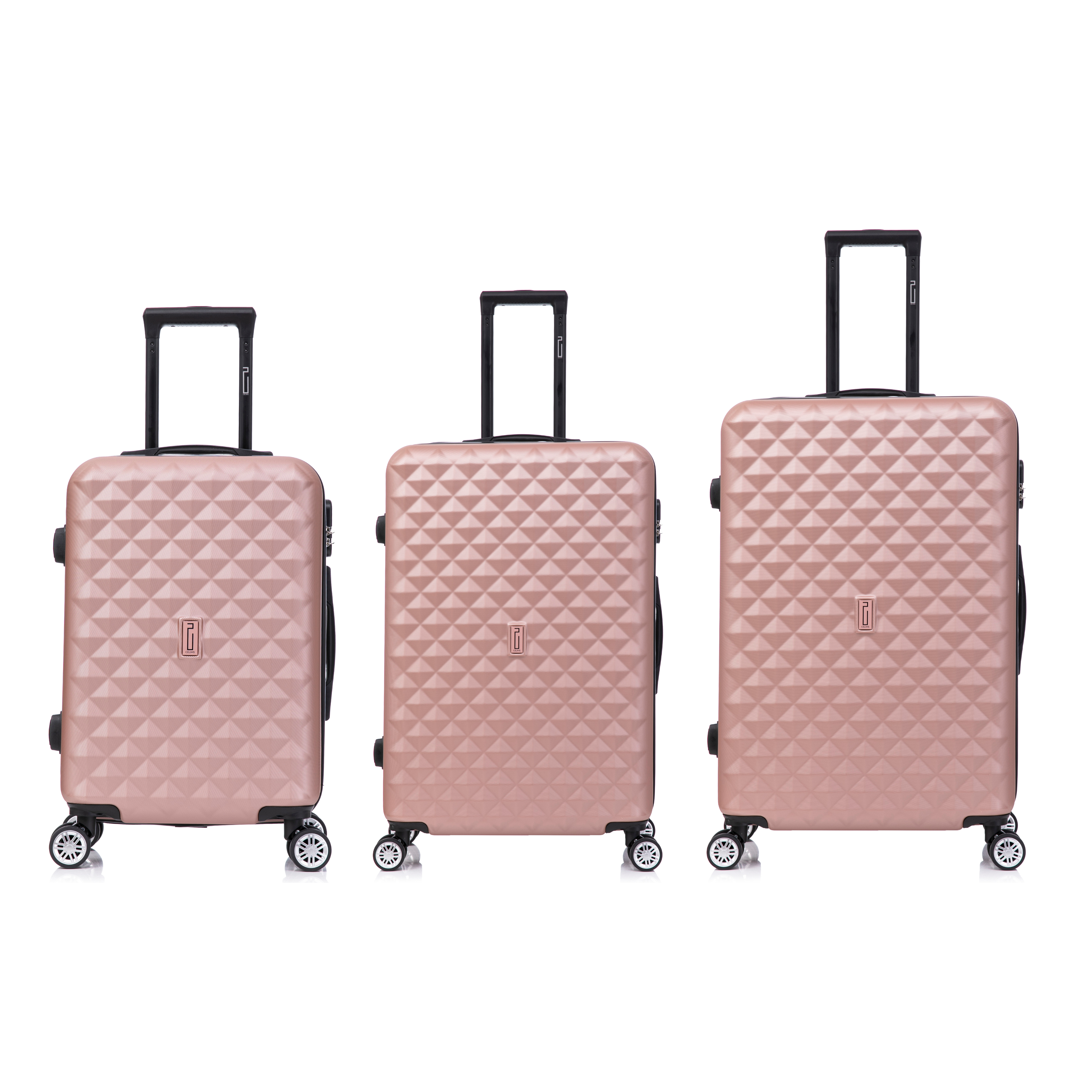 3-Piece Urban Luggage Set | Cabin Suitcase | Medium Suitcase | Large Suitcase – Rose Gold