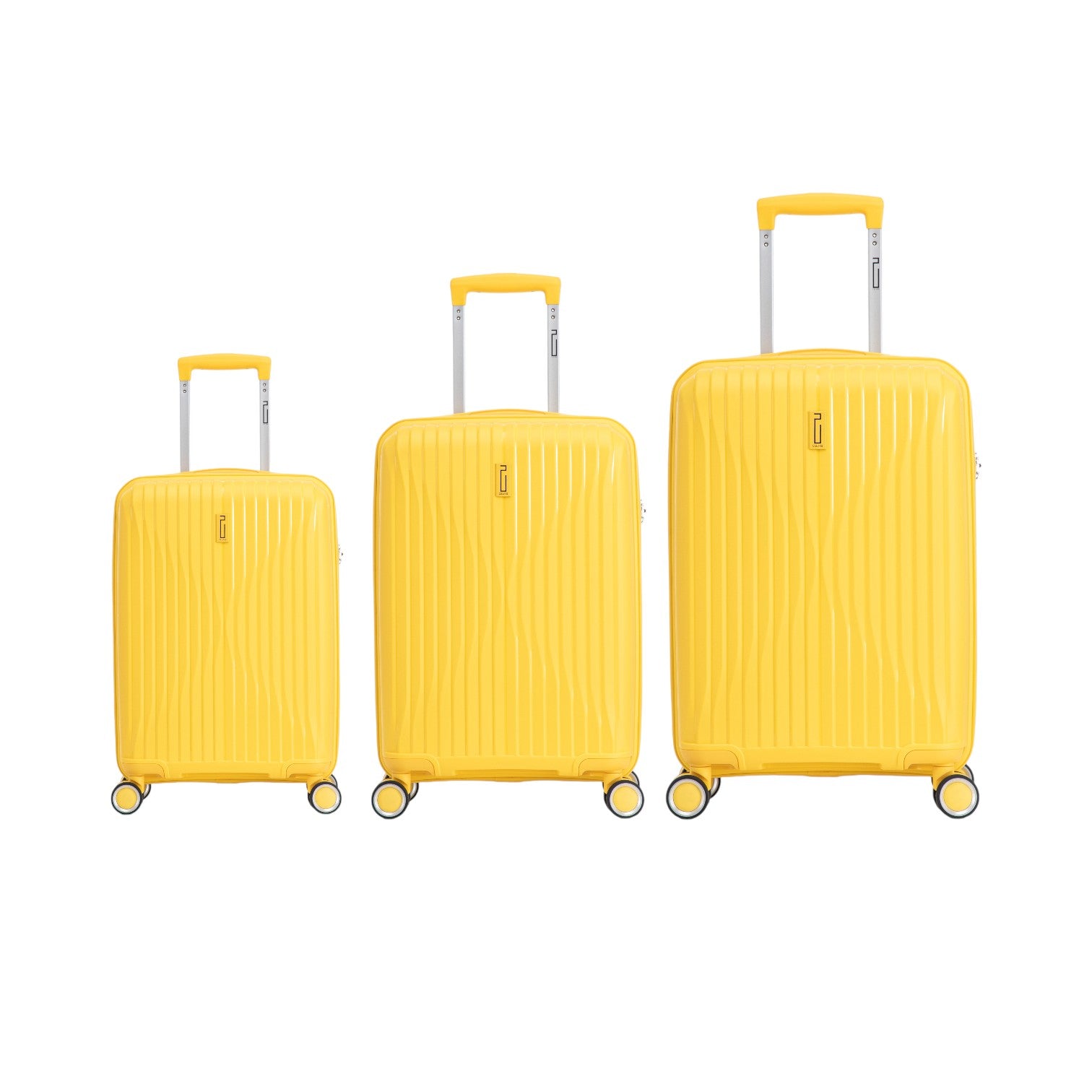 Set Valise 3 pièces En Polypropylène | Valise Cabine | Valise Moyenne | Valise Grande