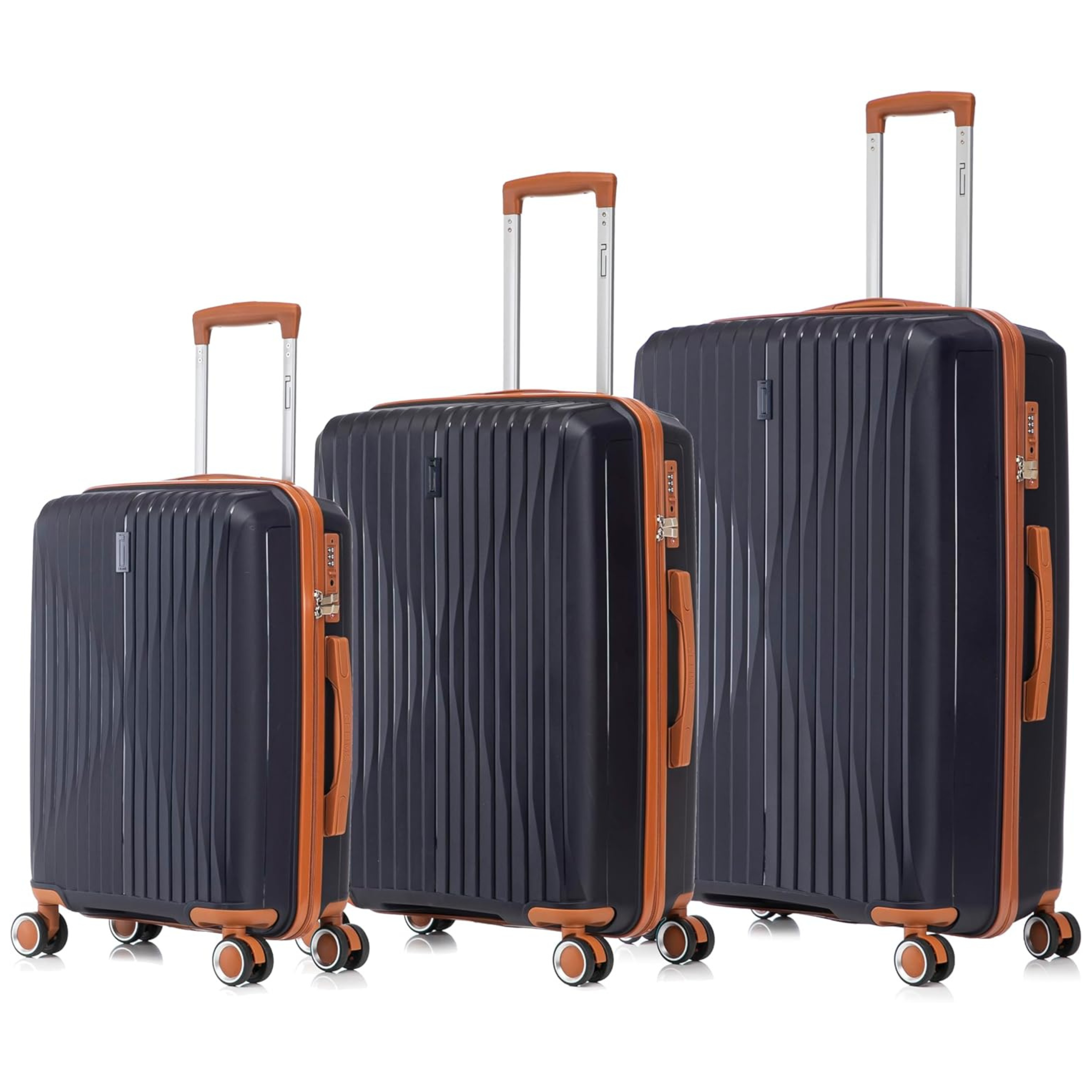 SET - Set 3 Valises - Polypropylène (XL-75cm) (L-65cm) (S-55cm)