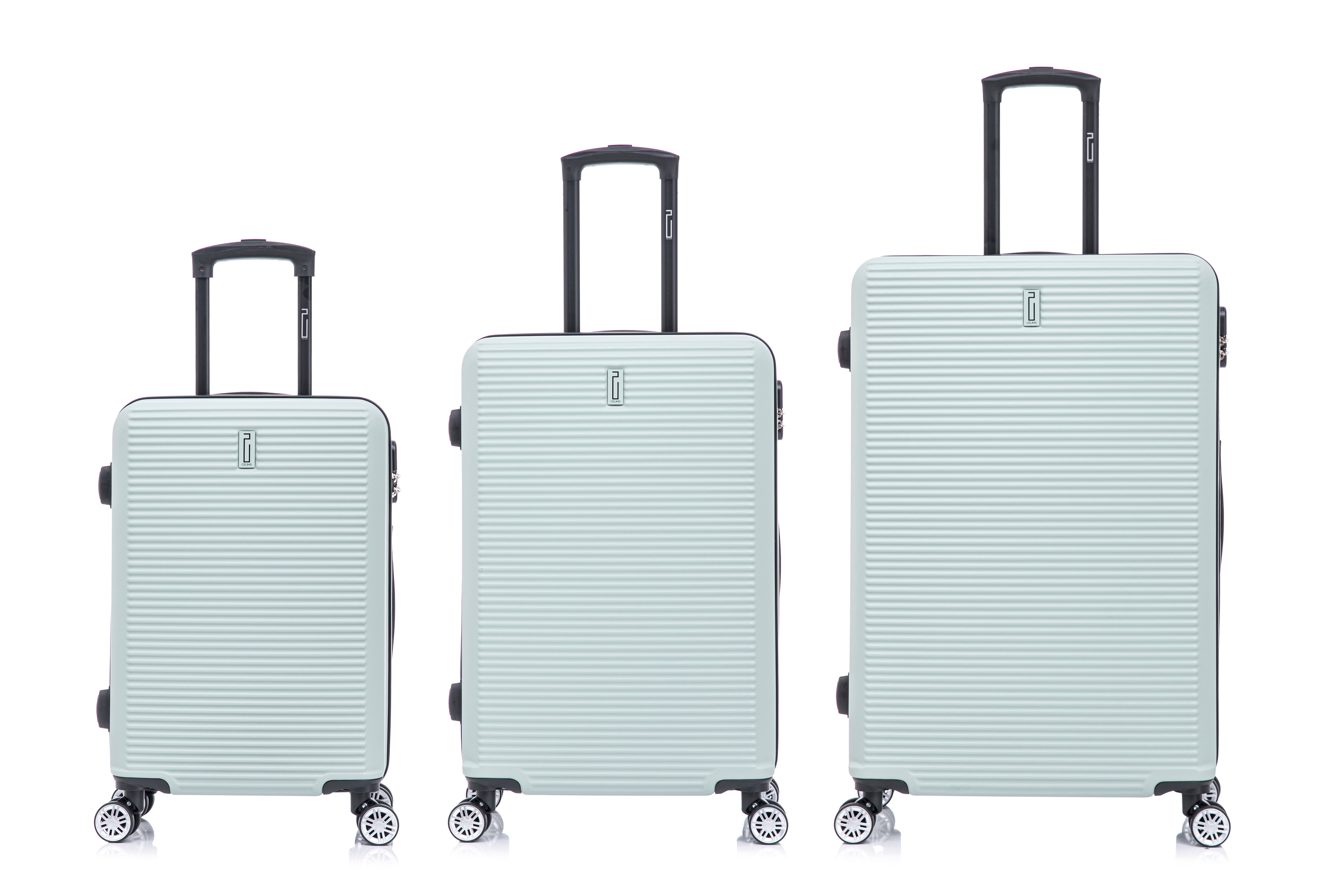 3-piece Weekend Suitcase Set - Cabin Suitcase | Medium Suitcase | Large Suitcase - Beige