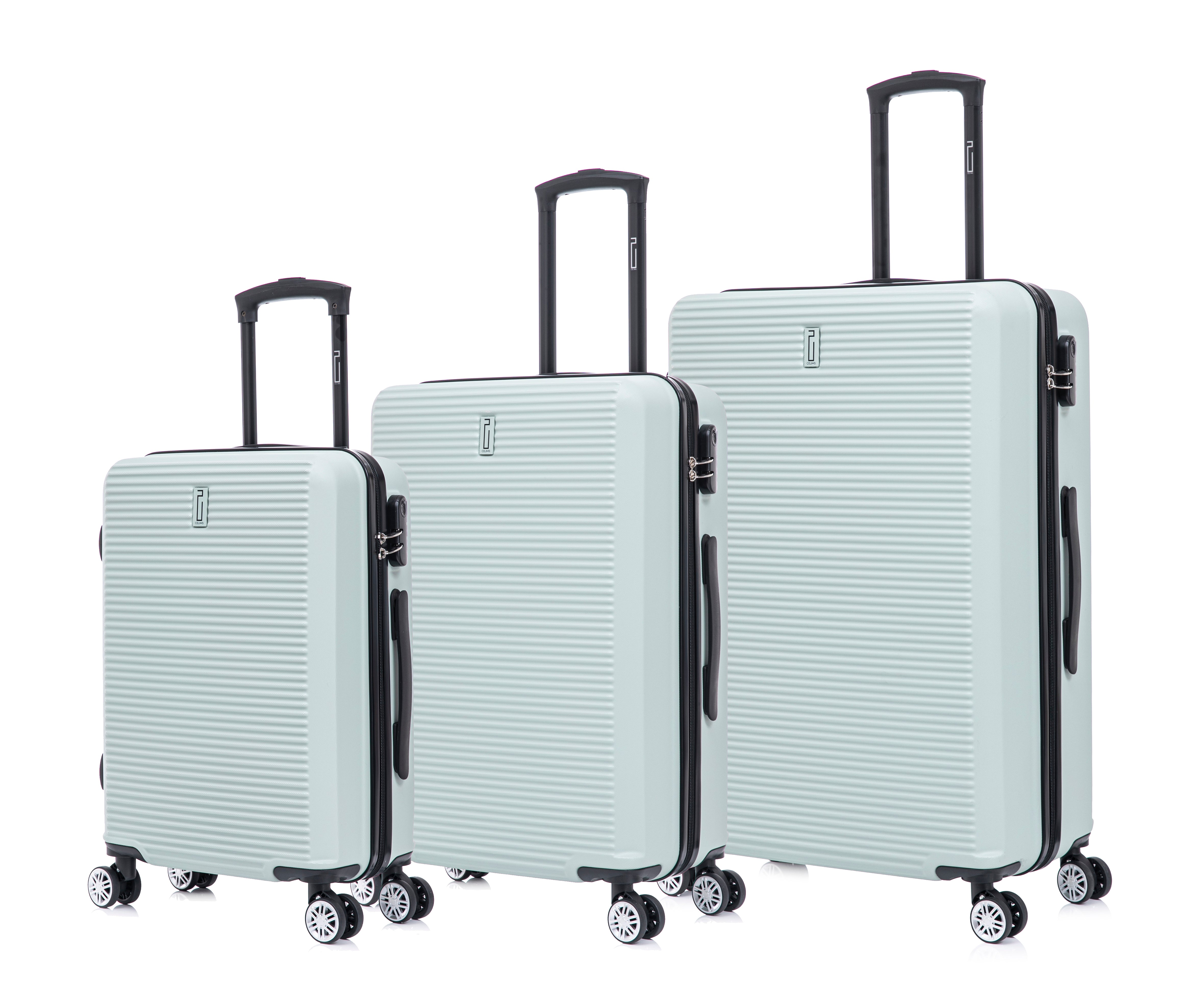 3-piece Weekend Suitcase Set - Cabin Suitcase | Medium Suitcase | Large Suitcase - Beige