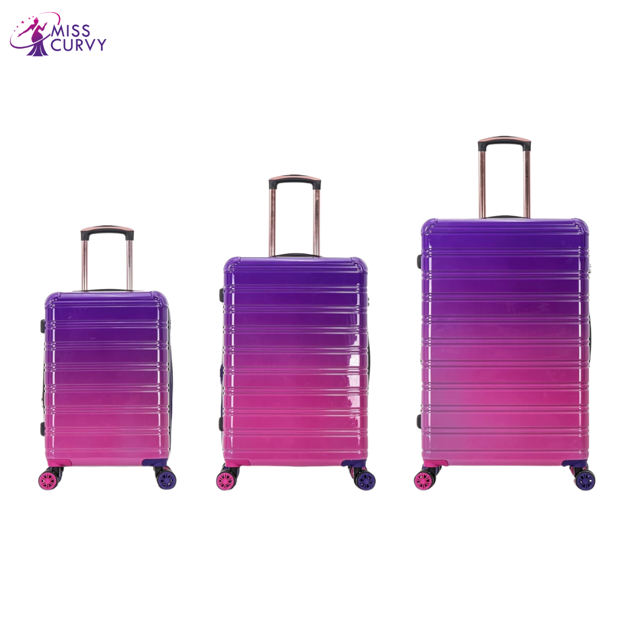 Set Valise 3 pièces Polycarbonate | Valise Cabine | Valise Moyenne | Valise Grande