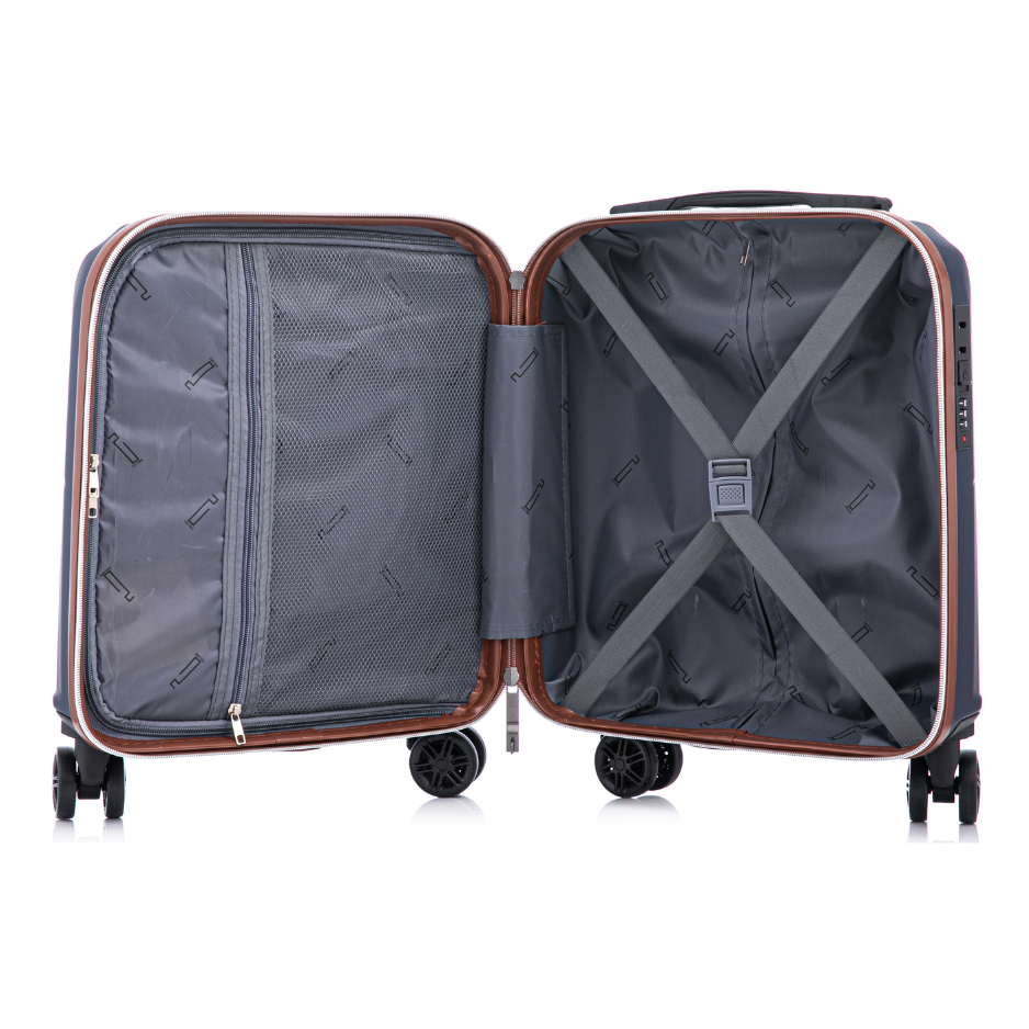 18” Carry-On Luggage Easyjet | Cabin Suitcase | Midnight Blue | ABS