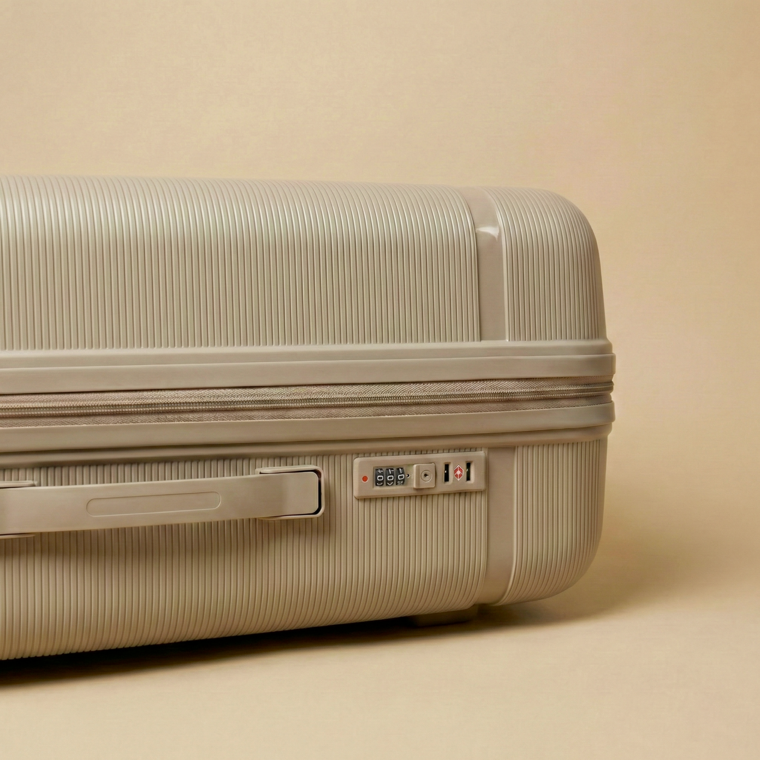 Set 3 Valises – Polypropylène (XL-75cm) (L-65cm) (S-55cm) – Kaki