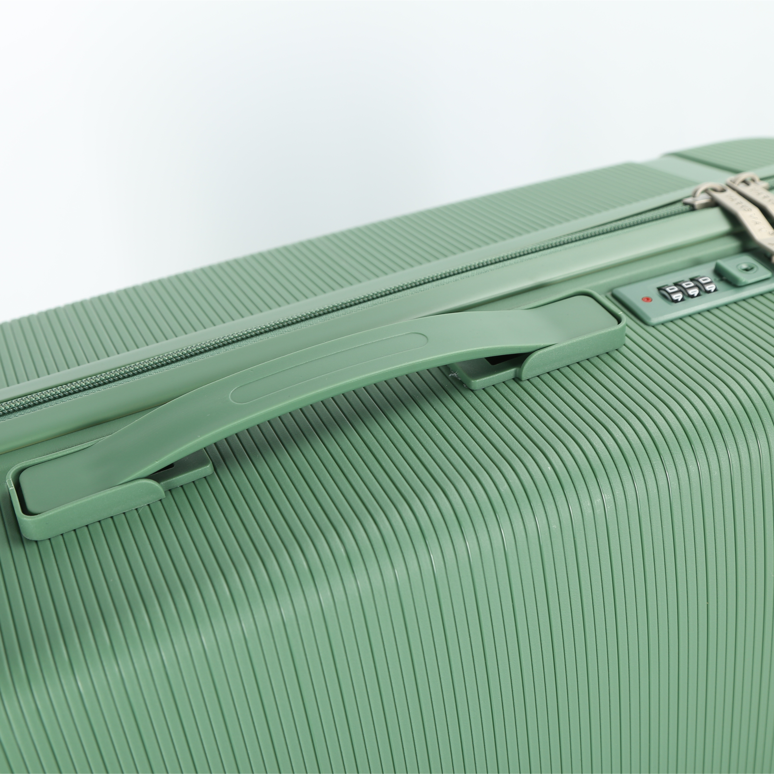 Set 3 Valises – Polypropylène (XL-75cm) (L-65cm) (S-55cm) – Vert Pastel