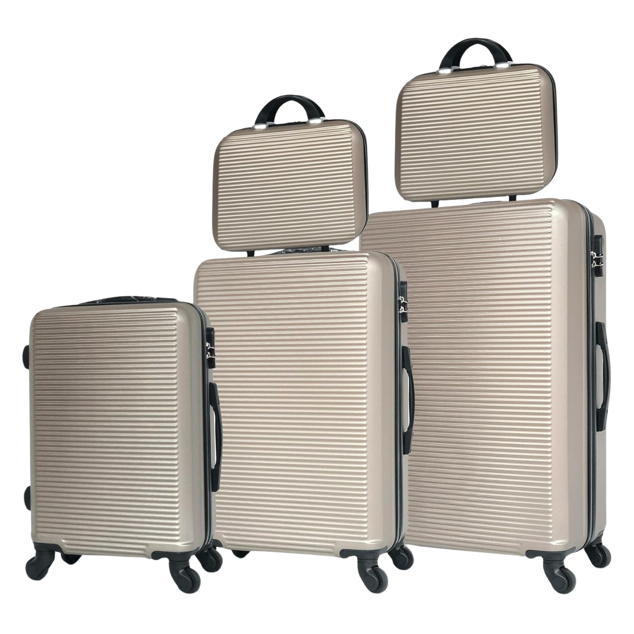 Set valises Week-End 5 pièces – 4 valises + vanity