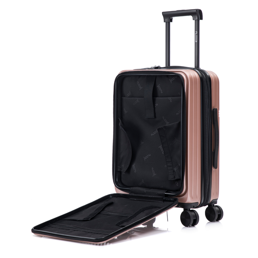 Set de 3 Valises ABS – Front Opening - Extensible & Serrure TSA (XL-75 cm / L-65 cm / S-56 cm)