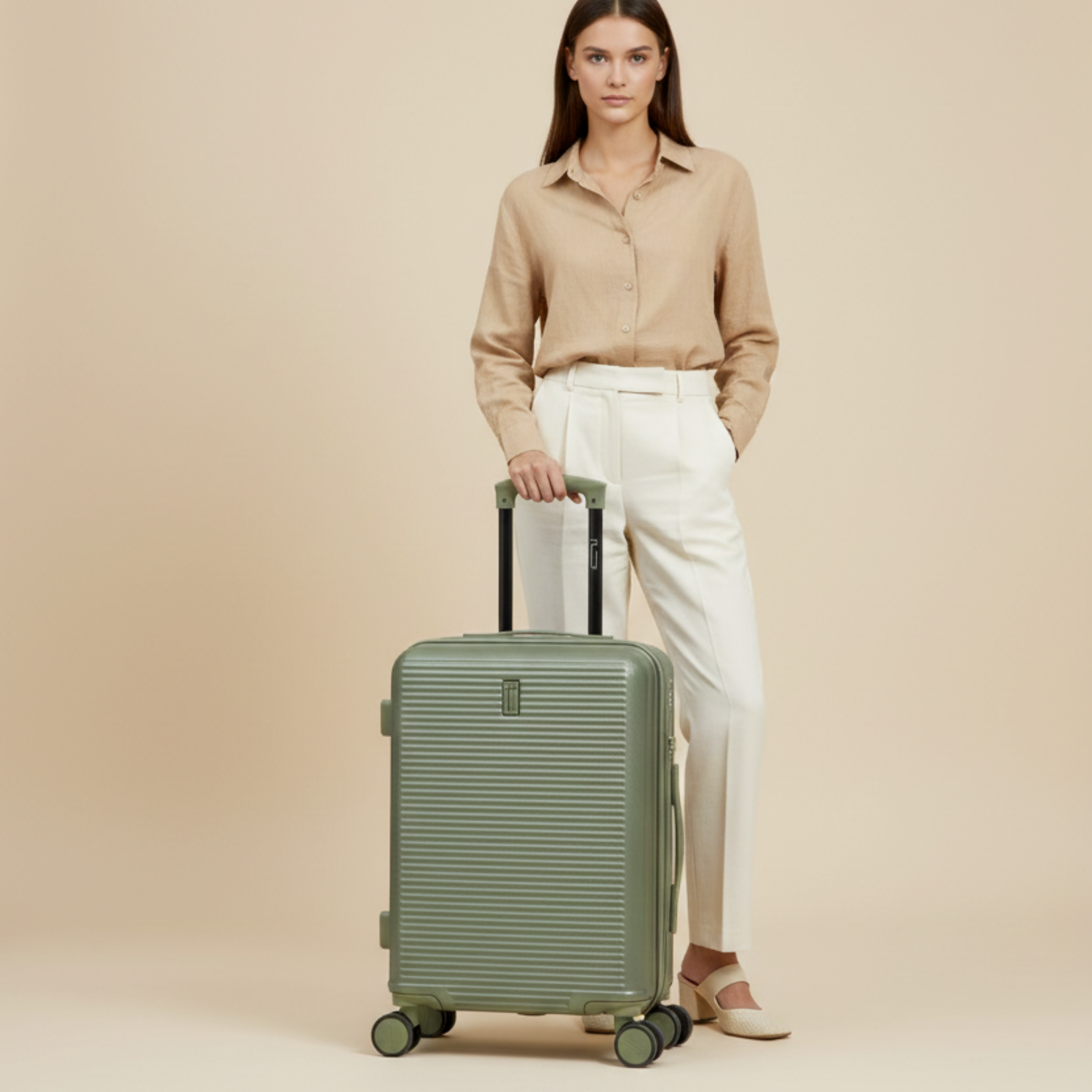 Valise Cabine 55 cm ABS – Linea Premium - Extensible & Serrure TSA