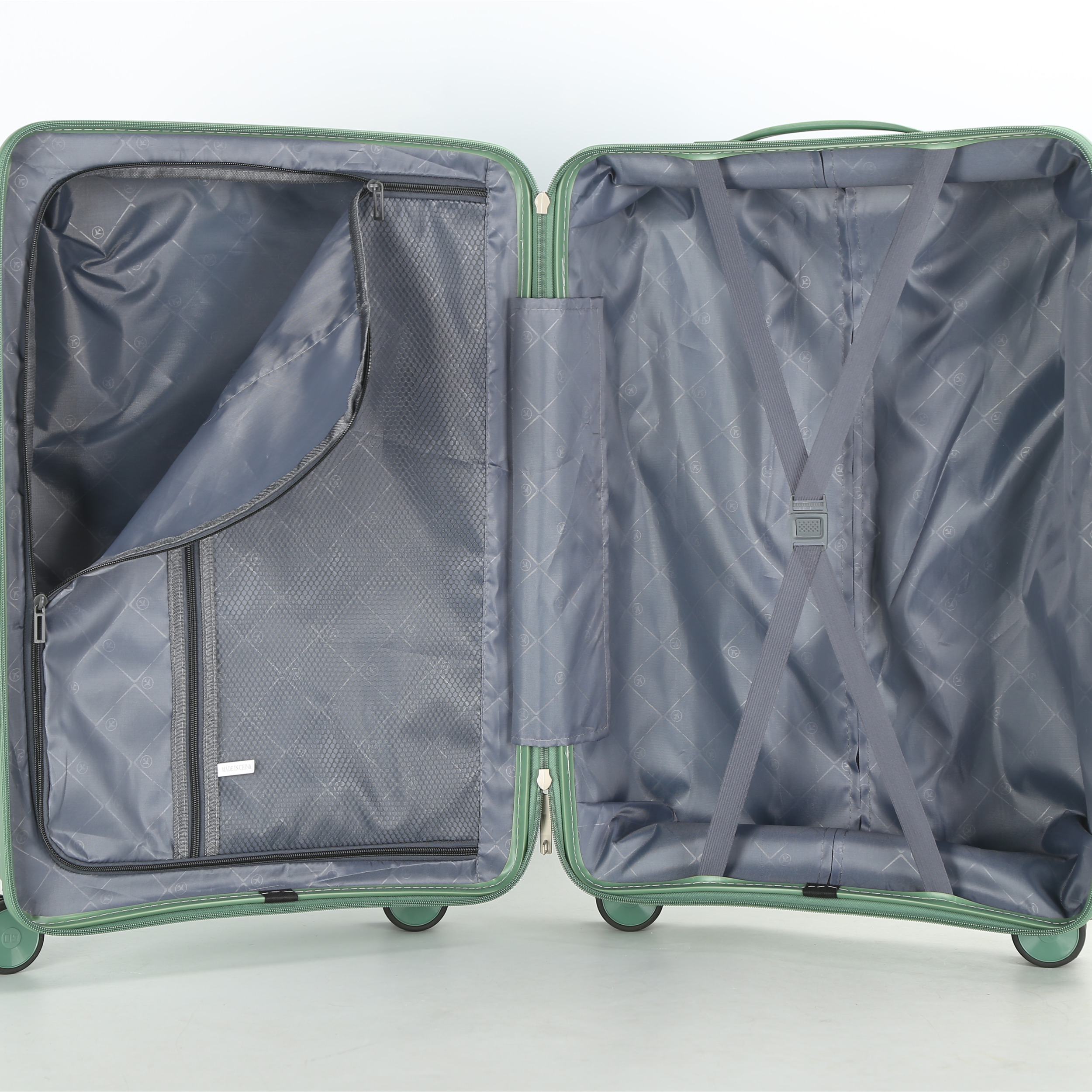 Set 3 Valises – Polypropylène (XL-75cm) (L-65cm) (S-55cm) – Noir