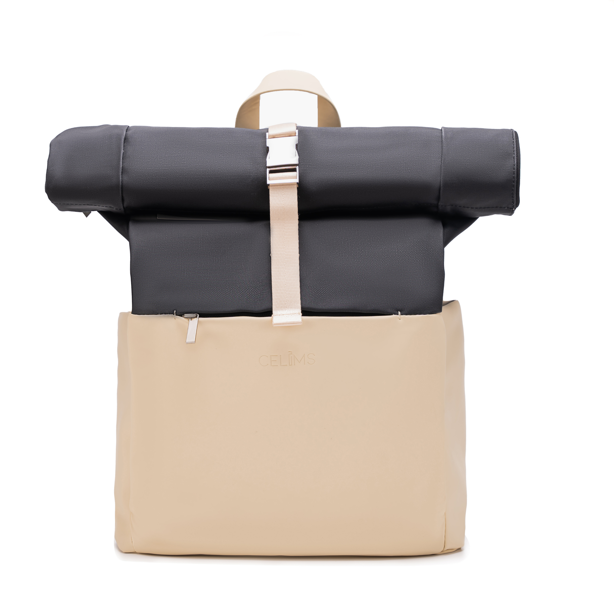 Sac à dos Roll-Top CELIMS - Bagage à Main 40x30x20cm - Imperméable & Ultra-Résitant - Rose