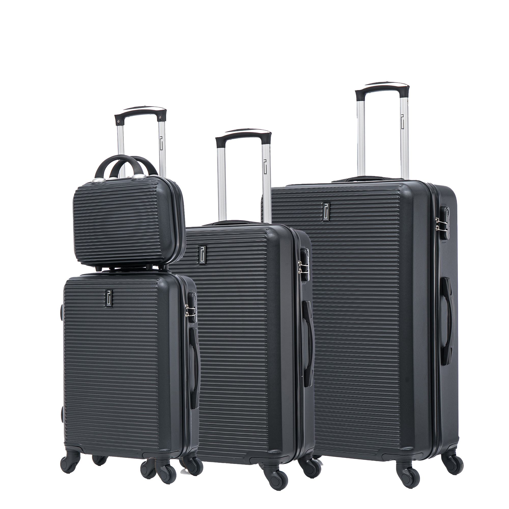 Set valises Week-End 4 pièces (cabine, moyenne, grande + vanity)