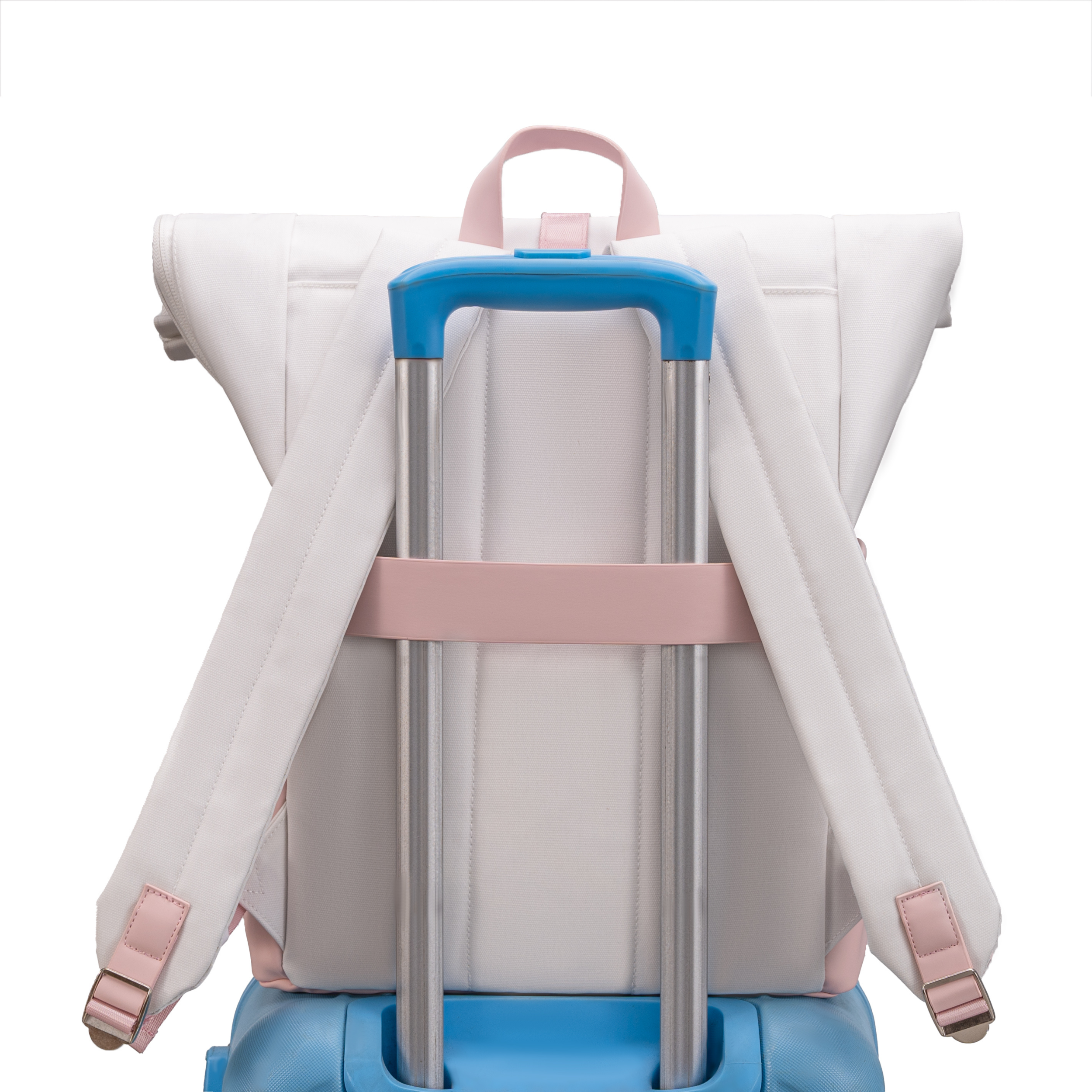 Sac à dos Roll-Top CELIMS - Bagage à Main 40x30x20cm - Imperméable & Ultra-Résitant - Gris