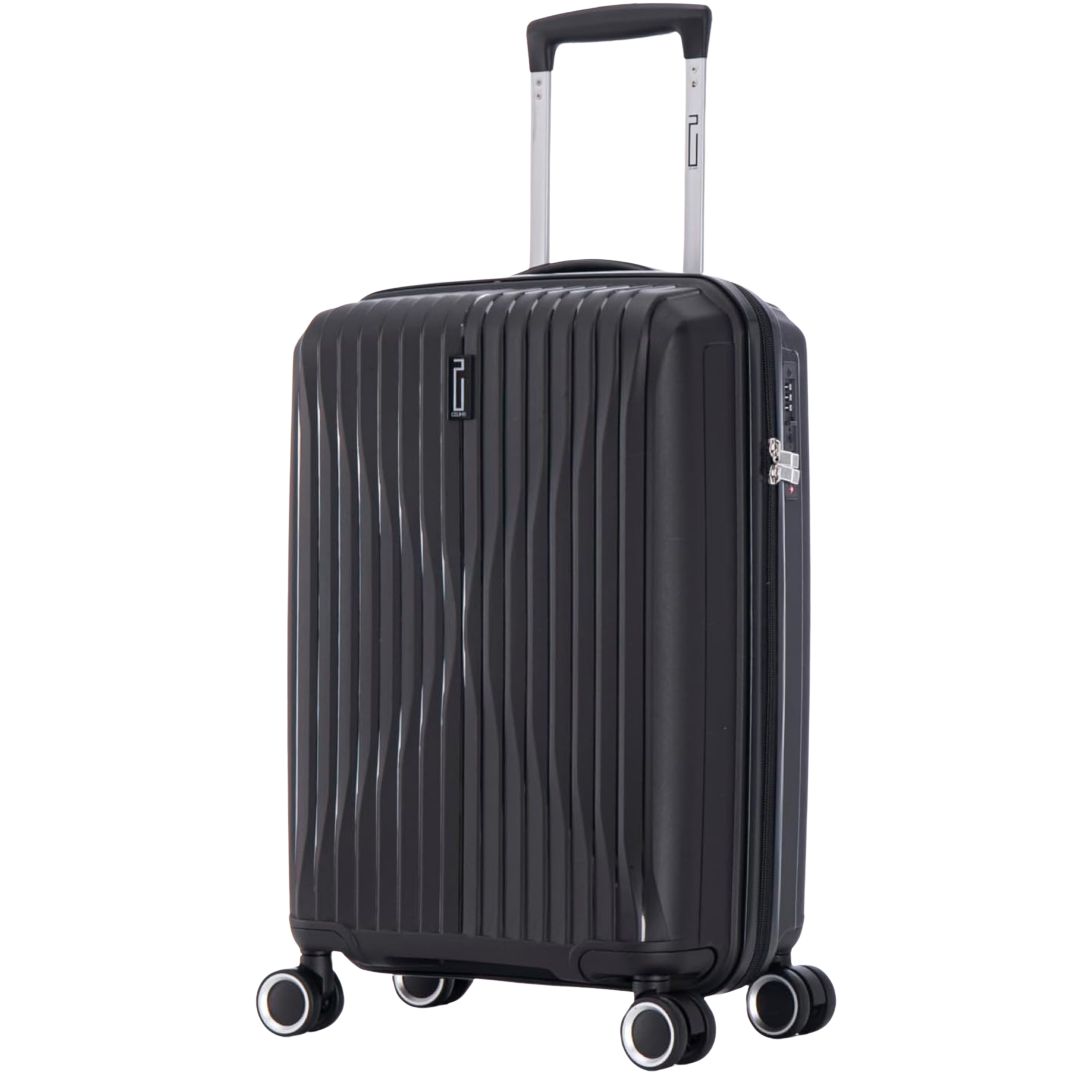 20” Carry-On Suitcase Polypropylene | Cabin Luggage | Black