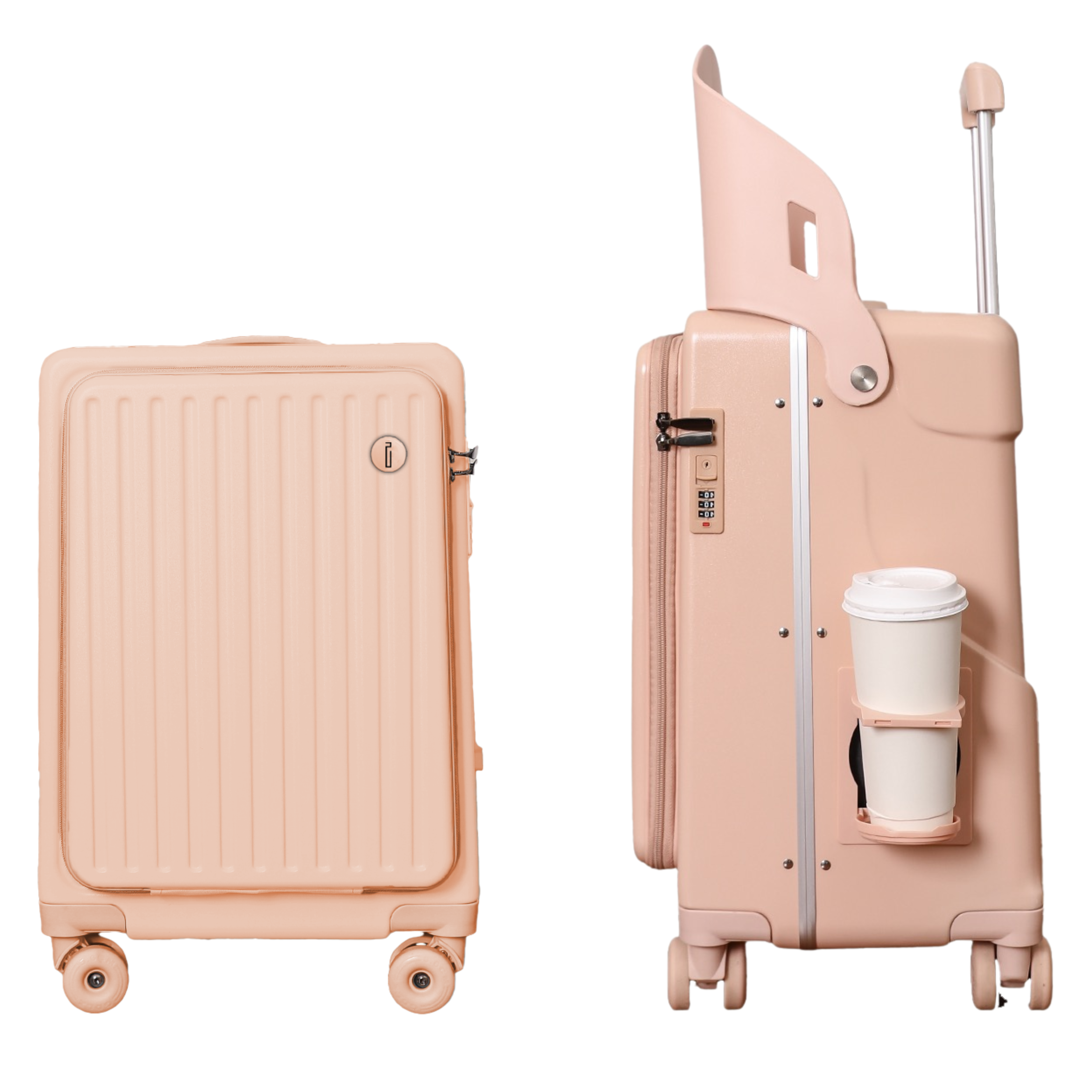 Valise Cabine avec Siège Enfant PopSeat - 55x35x25 - Porte USB - roulettes Ultra Résistantes avec Frein - Porte Gobelet - Cadenas