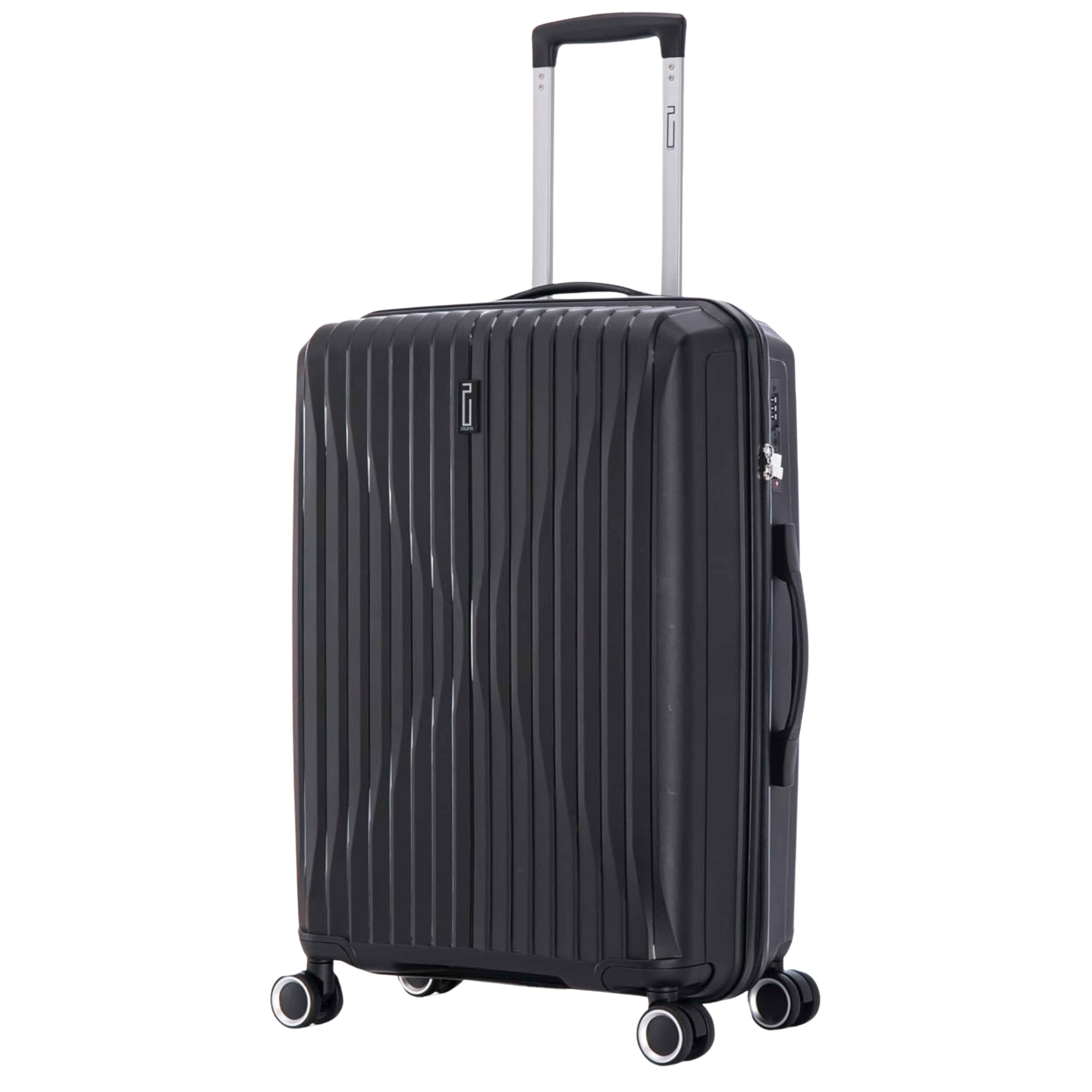 25” Medium Polypropylene Suitcase | 20 kg Suitcase | Black