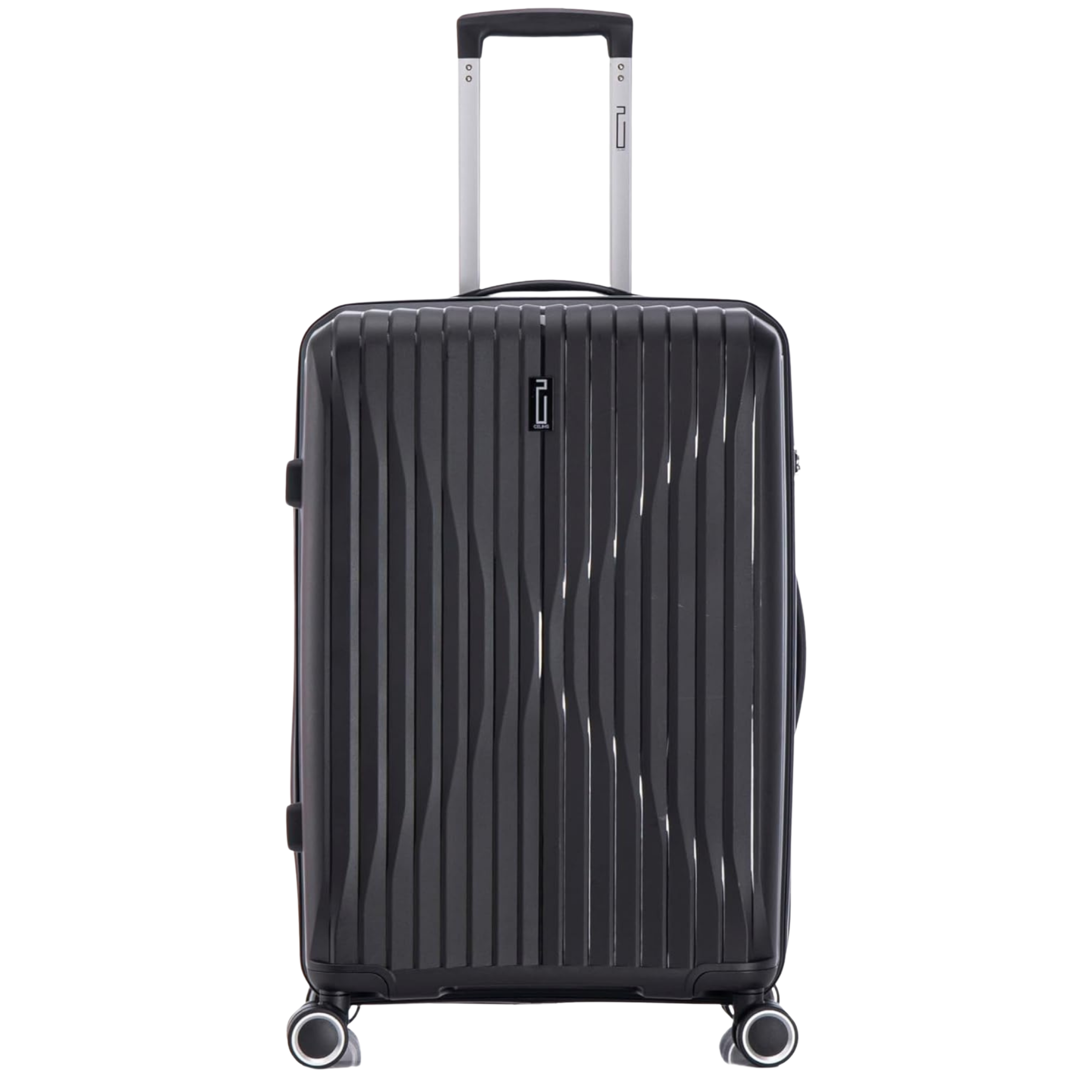 25” Medium Polypropylene Suitcase | 20 kg Suitcase | Black