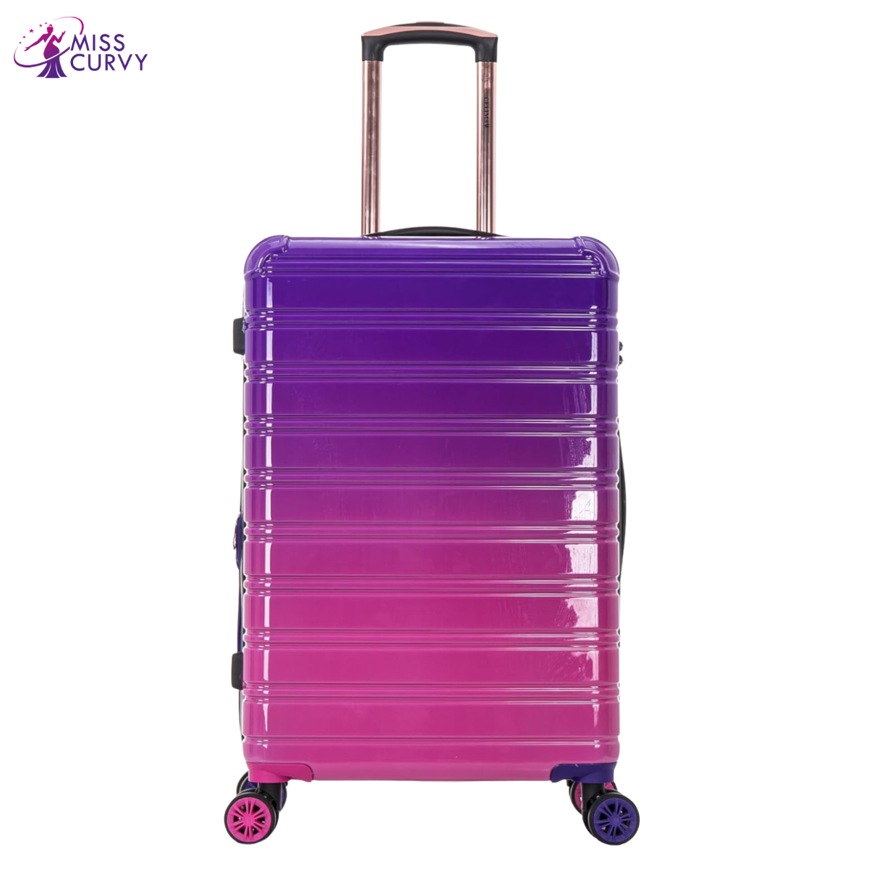 25” Medium Suitcase Polycarbonate | 20 kg Suitcase | Purple Gradient
