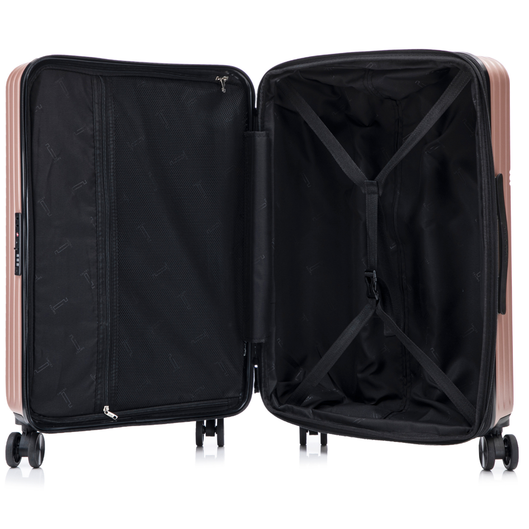 Set de 3 Valises ABS – Front Opening - Extensible & Serrure TSA (XL-75 cm / L-65 cm / S-56 cm)