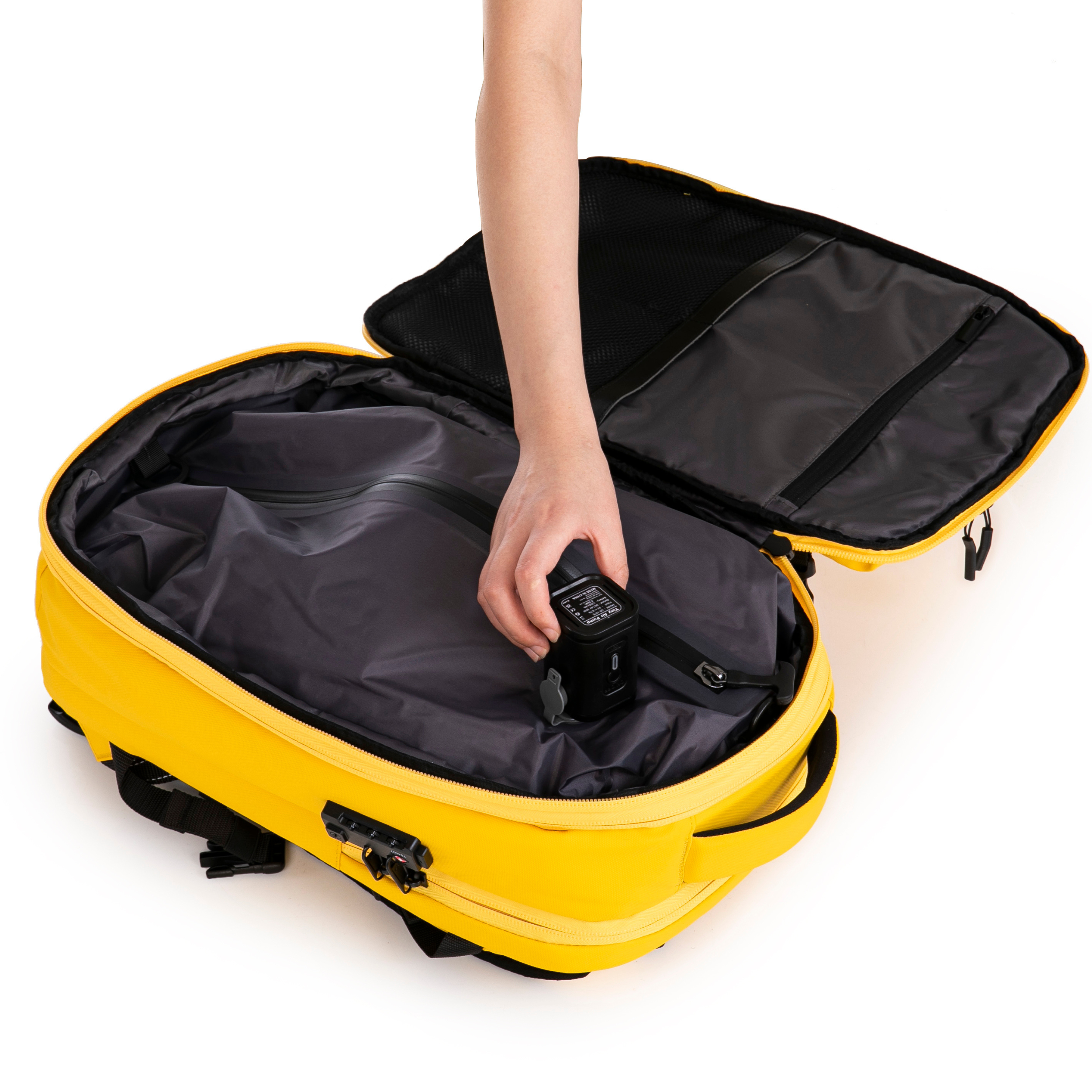 Sac à dos compressible V2 – Avec ou sans pompe, sac de compression inclus