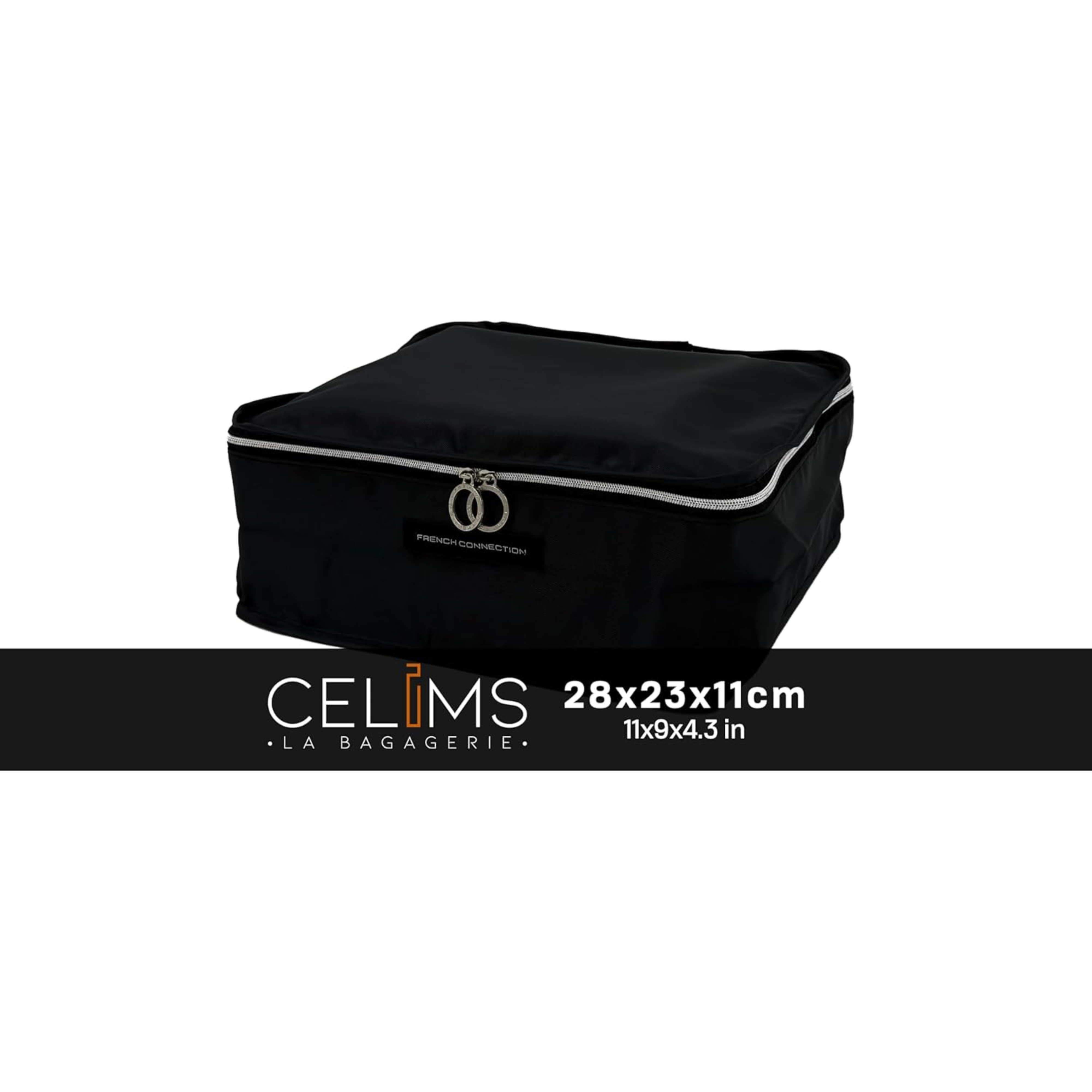 Travel Organizers | Set of 6 pieces | Luggage Organizers | Lightweight and Durable Luggage Storage Cubes Black