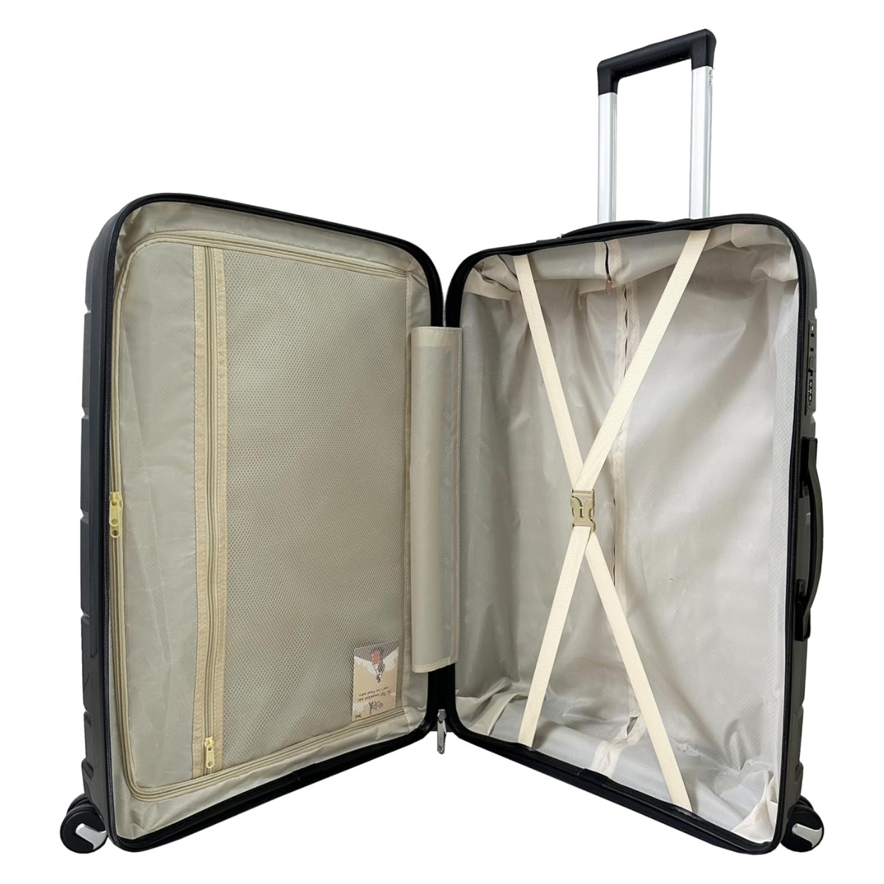 Valise Grande Taille Polypropylène | Valise Soute 23 kg | 75x45x28 | Noir - Celims France