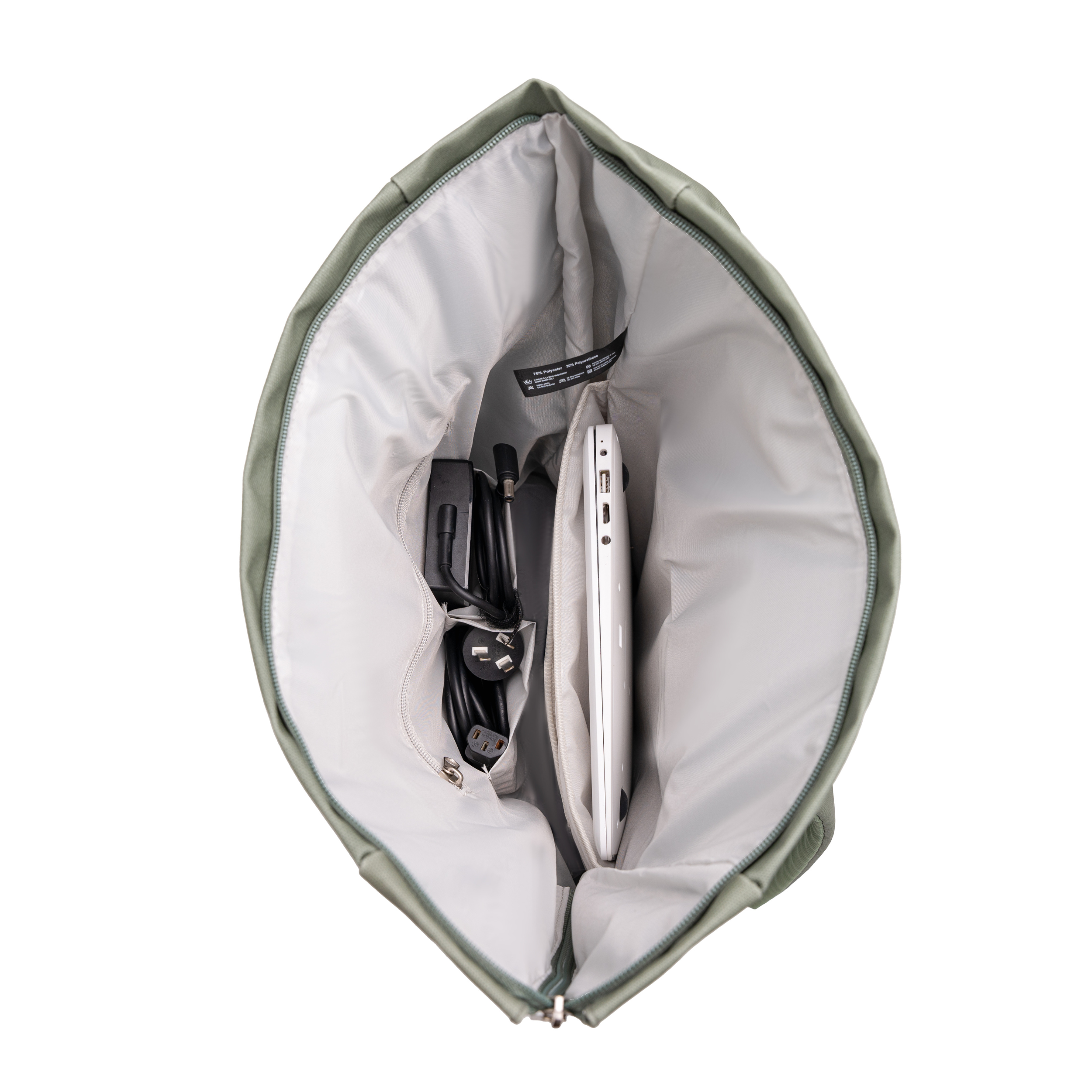 Sac à dos Roll-Top CELIMS - Bagage à Main 40x30x20cm - Imperméable & Ultra-Résitant - Gris