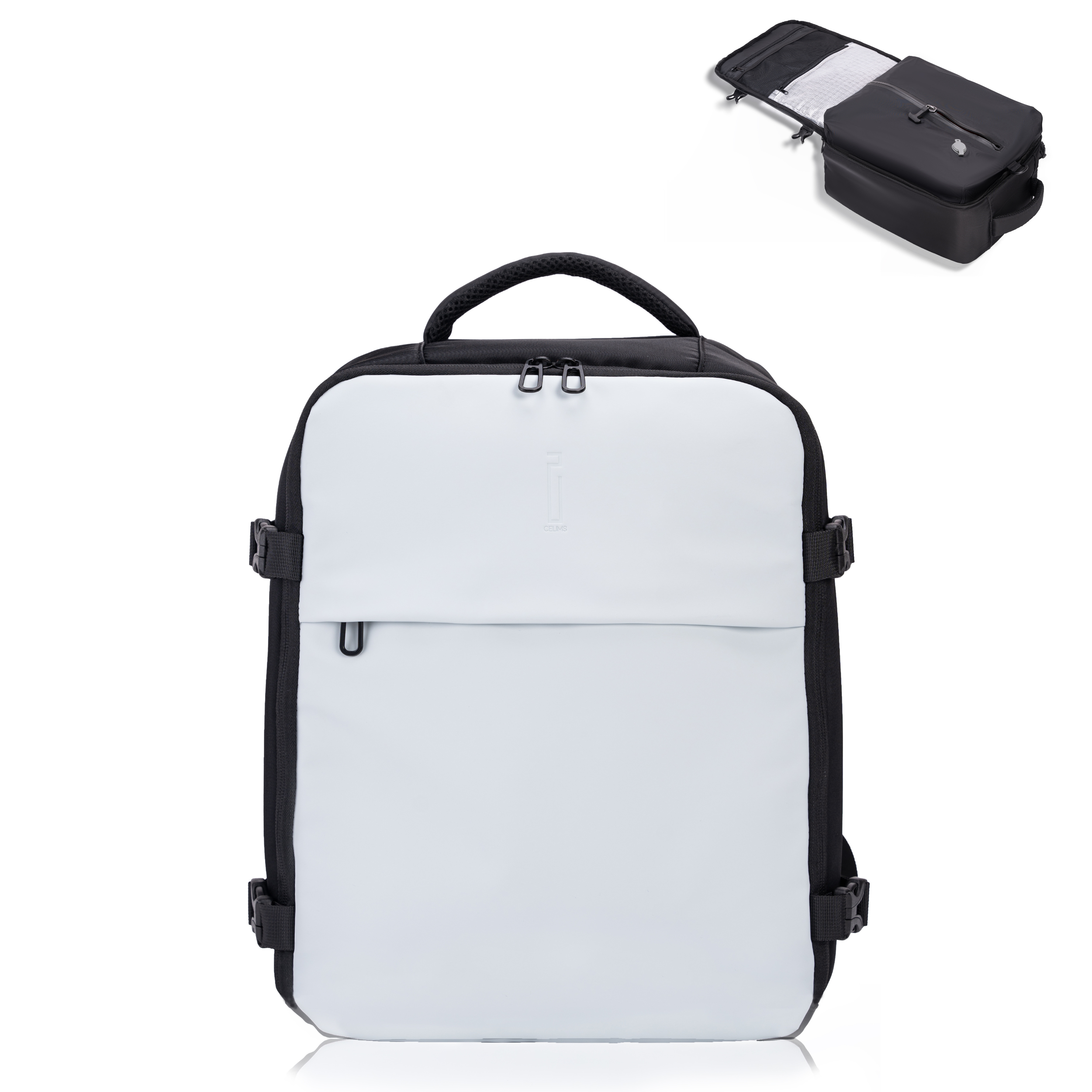 Sac à dos Sous Vide 40x30x20 CELIMS - Bagage à Main - Imperméable - Gris