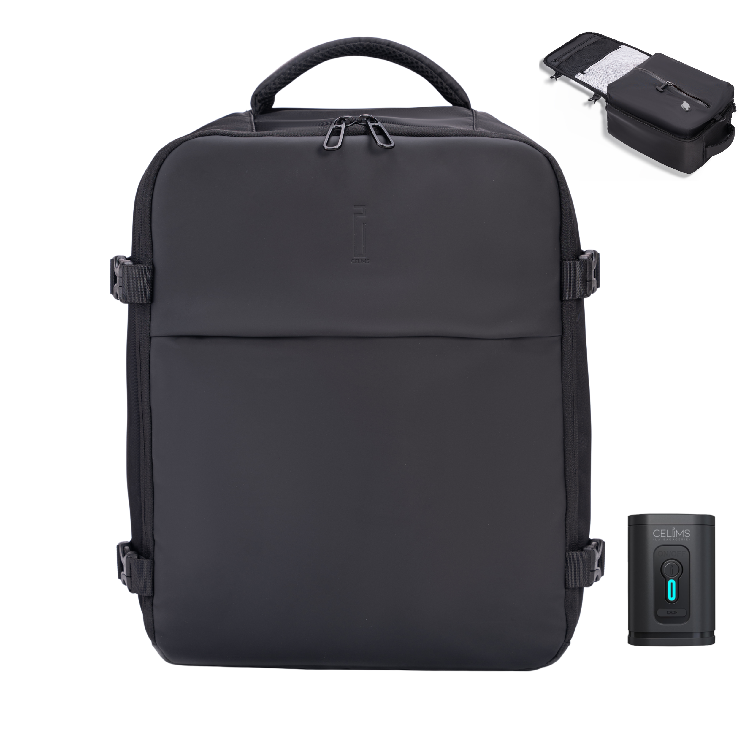 Sac à dos Sous Vide 40x30x20 CELIMS - Bagage à Main - Imperméable - Rose