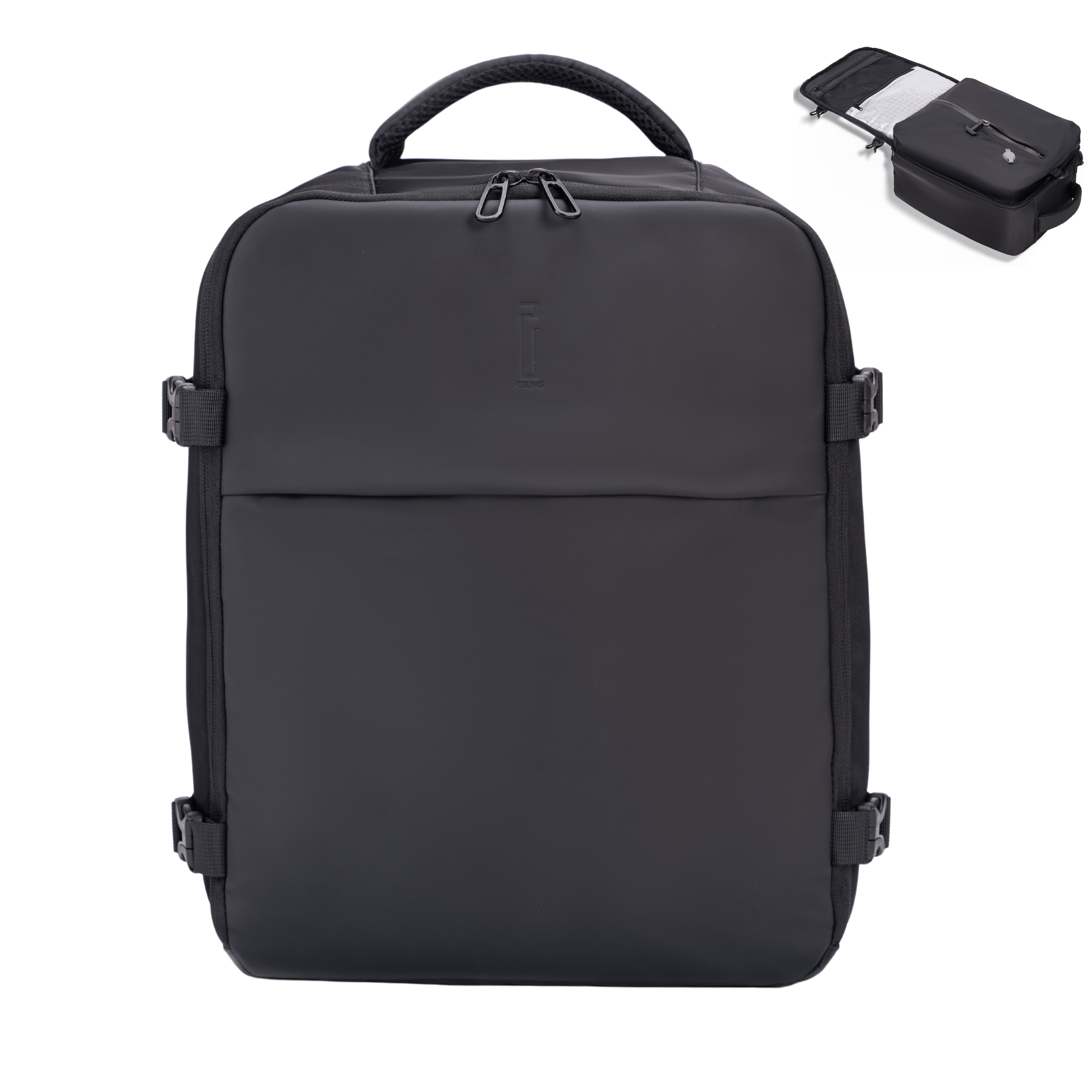 Sac à dos Sous Vide 40x30x20 CELIMS - Bagage à Main - Imperméable - Noir